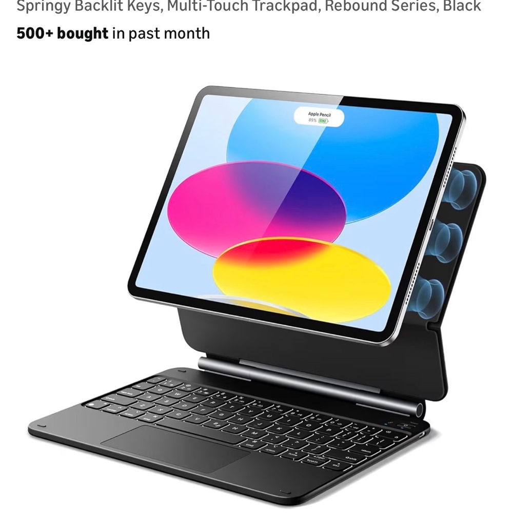 Black IPad Keyboard Case - Picture 8 of 9
